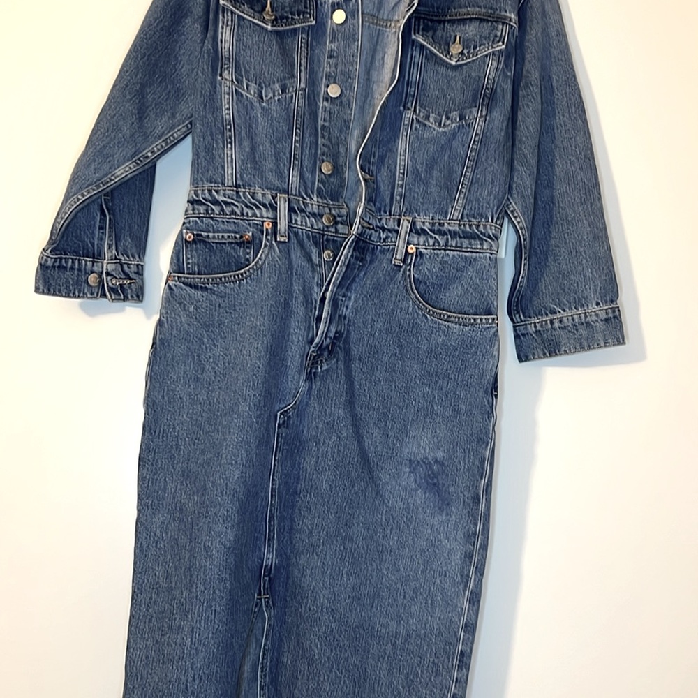 Etica Lotta Denim Dress. New with tags. Size Small dark denim color - Picture 9 of 10